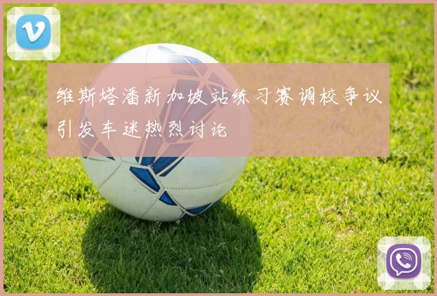 维斯塔潘新加坡站练习赛调校争议引发车迷热烈讨论